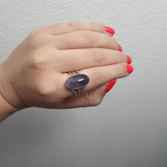 GEMSTUDIO silver amethyst ring - Picture 4 of 4